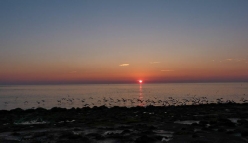zonsondergang strand Dishoek